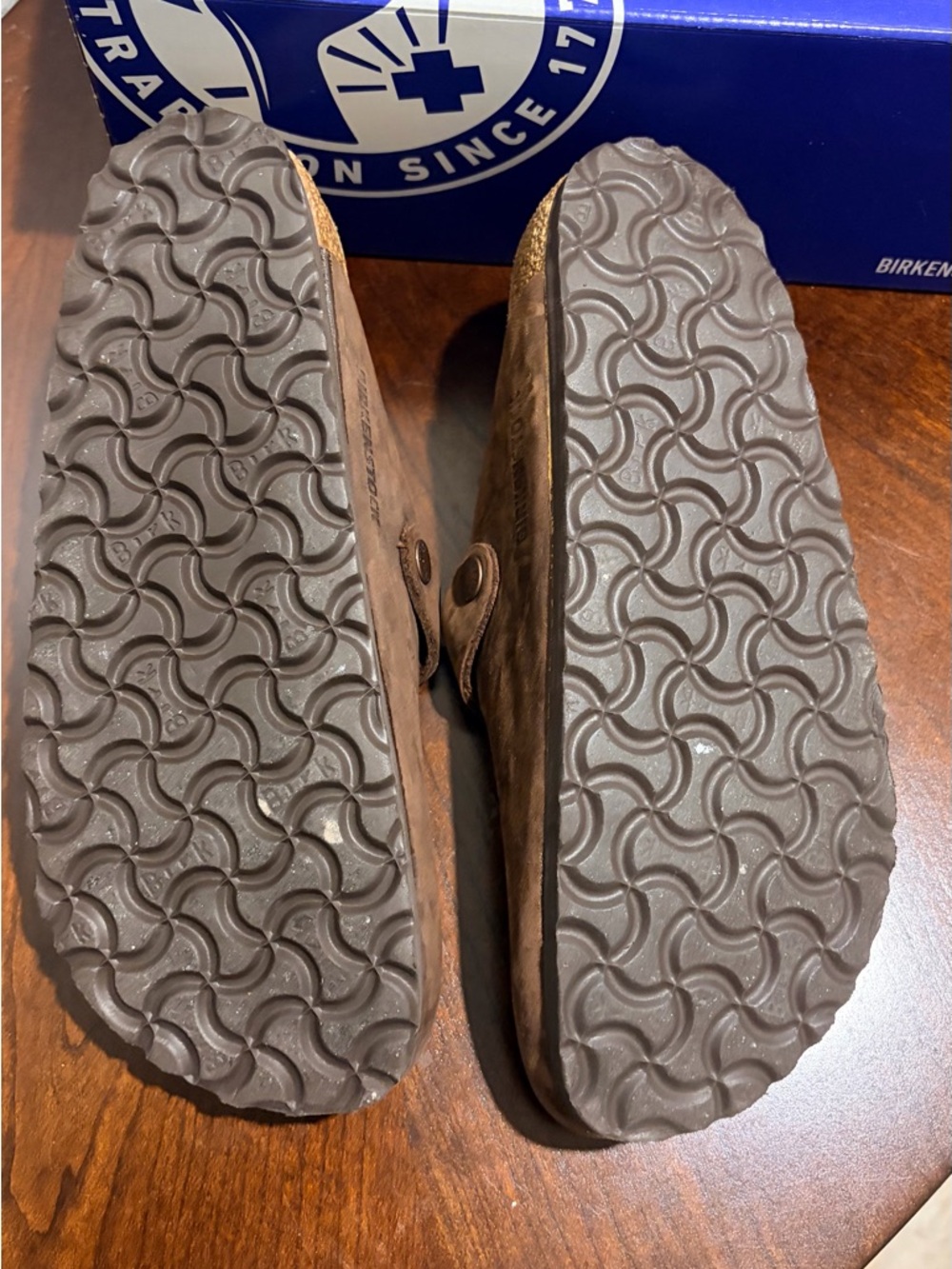 Birkenstock Boston Brown Suede Women’s Boston Clogs - Picture 4 of 4